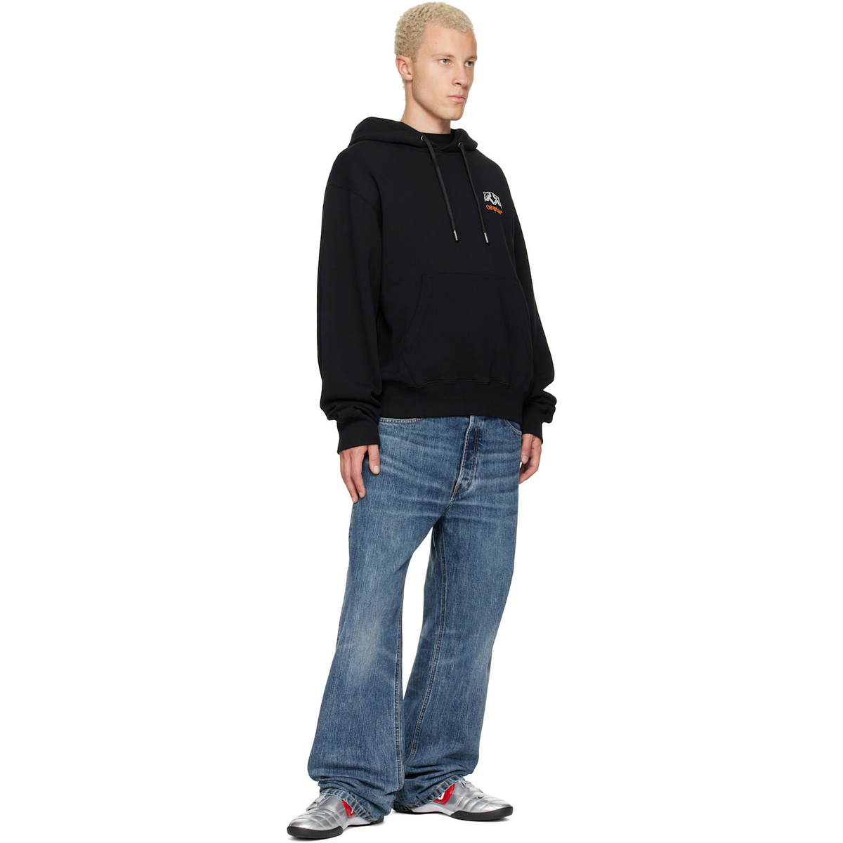 Off-White Black Off Line Regular Hoodie