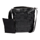 Bottega Veneta Black Intrecciato Messenger Bag