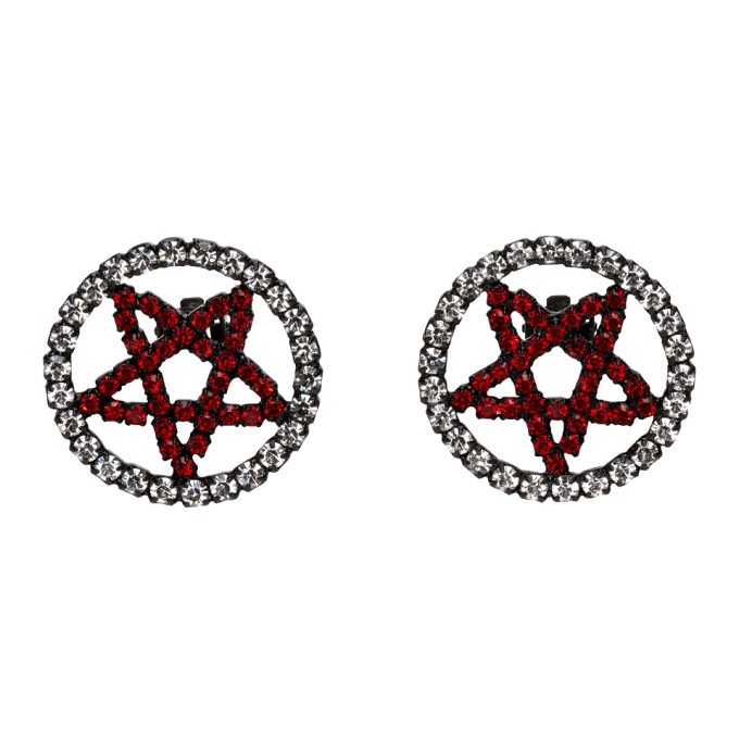 Photo: Ashley Williams Black and Red Pentagram Clip-On Earrings