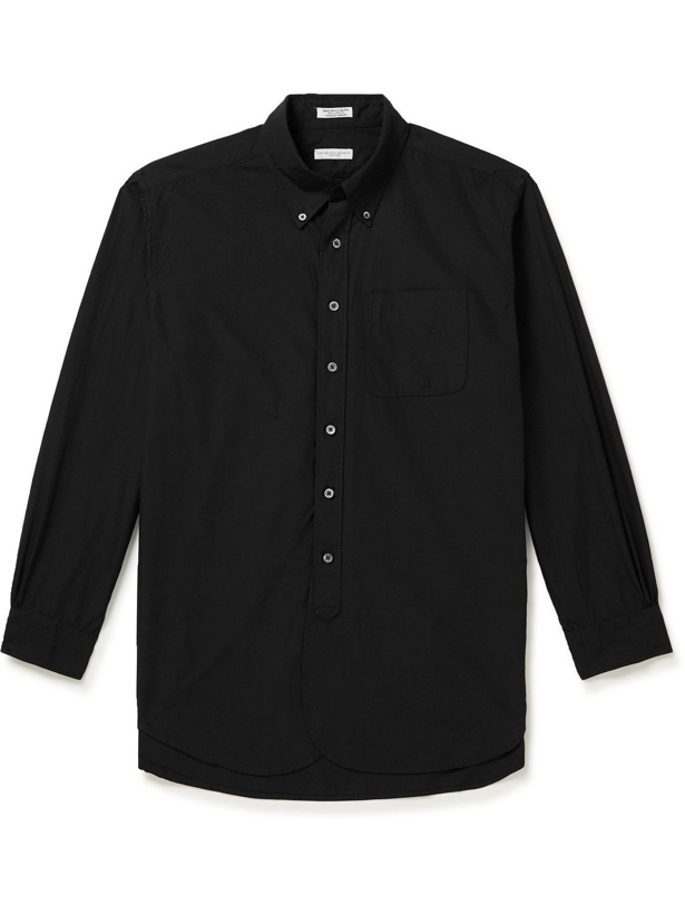 Photo: Engineered Garments - Oversized Button-Down Collar Cotton-Poplin Shirt - Black