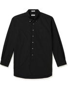 Engineered Garments - Oversized Button-Down Collar Cotton-Poplin Shirt - Black