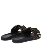 Fendi FF Vertigo satin slides