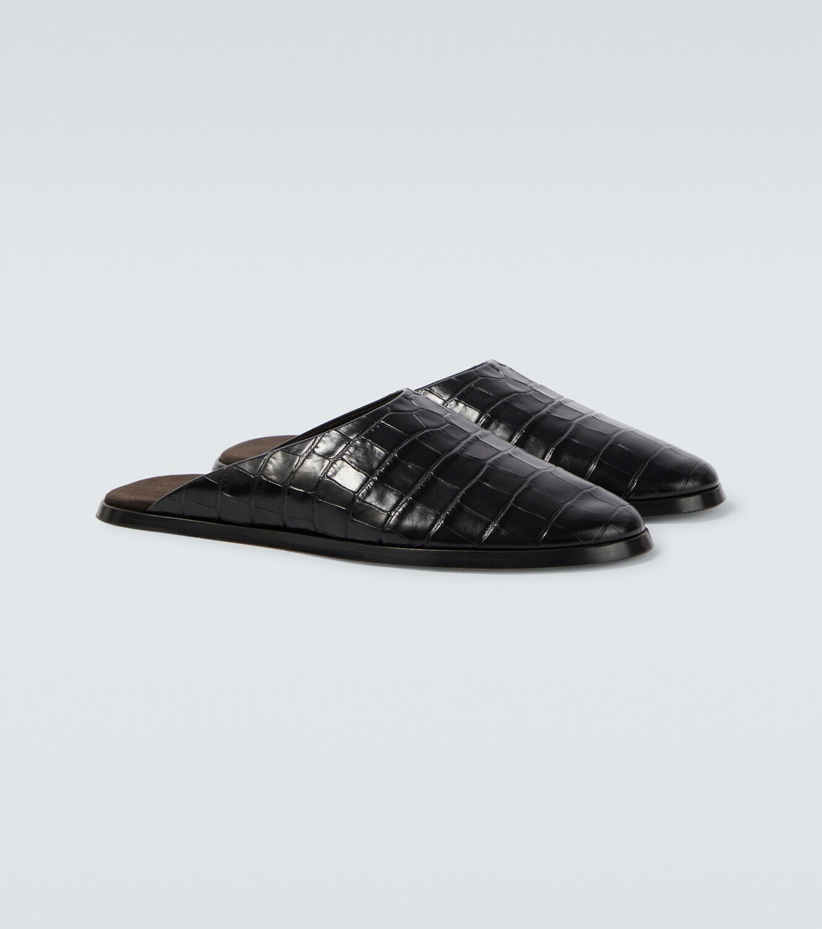 Fear of God Croc-effect leather mules