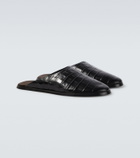 Fear of God Croc-effect leather mules