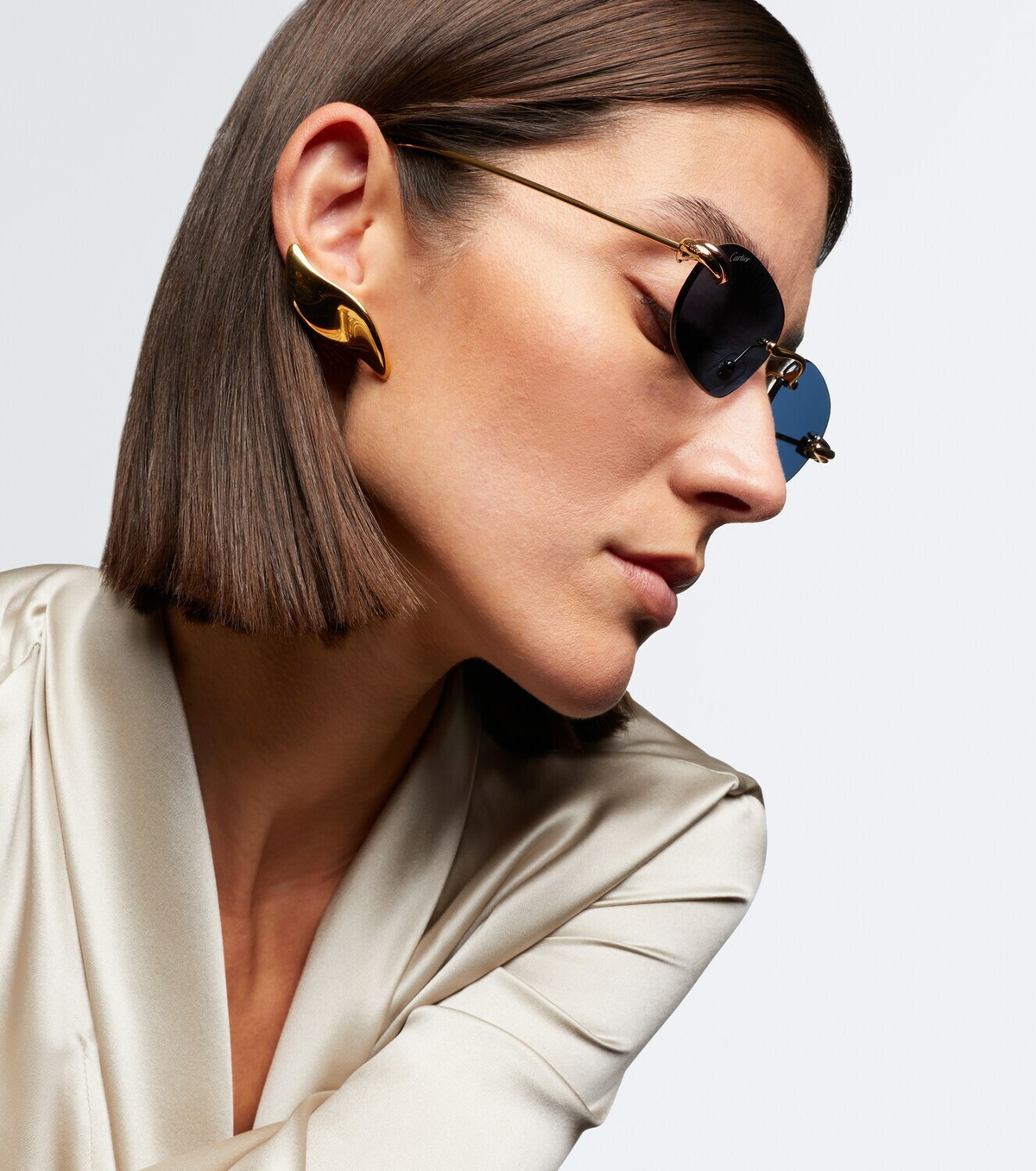 Cartier Eyewear Collection Trinity De Cartier rectangular sunglasses