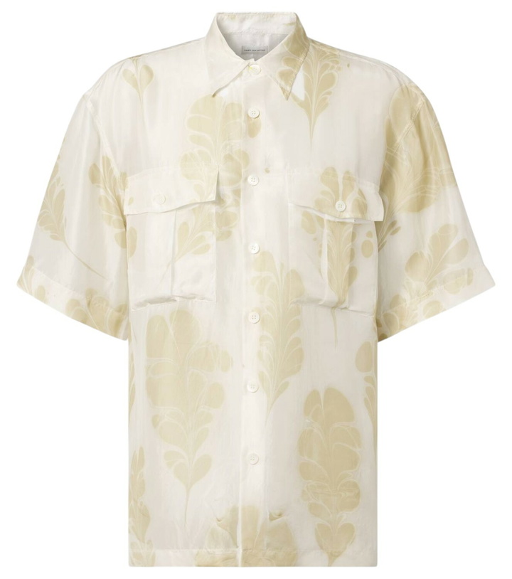 Photo: Dries Van Noten Printed silk bowling shirt