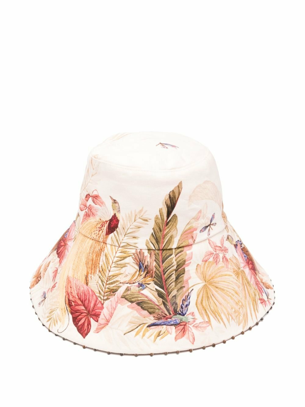 ZIMMERMANN Embroidered Denim Bucket Hat Zimmermann