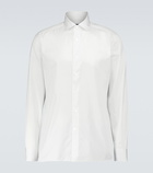 Zegna - Long-sleeved cotton poplin shirt