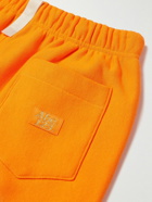 Abc. 123. - Wide-Leg Logo-Detailed Cotton-Blend Jersey Drawstring Shorts - Orange