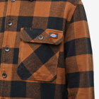 Dickies Men's Sacramento Check Flannel Shirt in Brown Duck