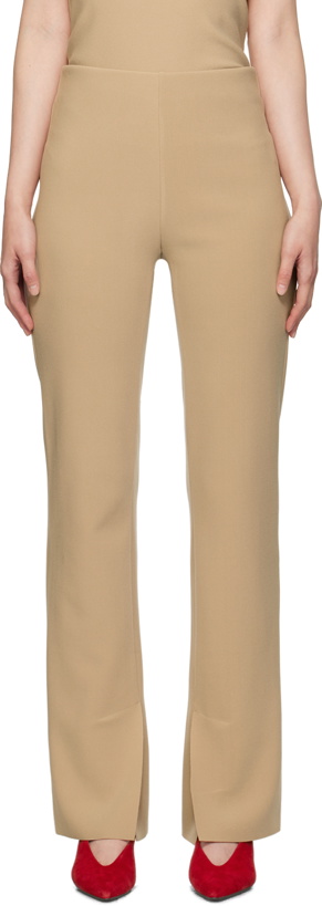 Photo: Birrot Taupe Lay2 Straight Trousers