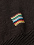 Pop Trading Company - Paul Smith Stripe-Jacquard Organic Cotton Sweater Vest - Black