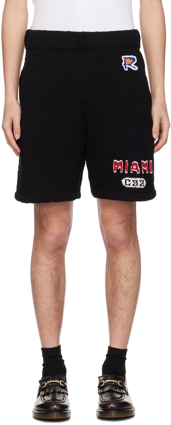 RICE NINE TEN Black College Shorts