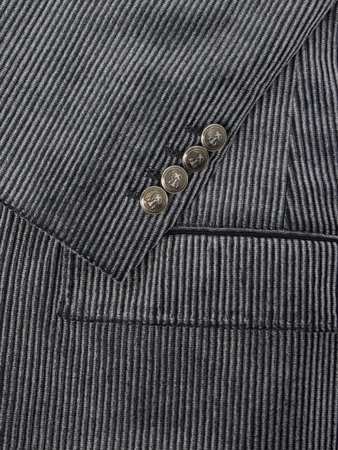 Brunello Cucinelli - Slim-Fit Double-Breasted Cotton-Corduroy Suit Jacket - Gray