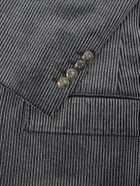 Brunello Cucinelli - Slim-Fit Double-Breasted Cotton-Corduroy Suit Jacket - Gray