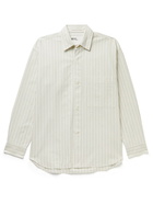 Margaret Howell - MHL Oversized Striped Organic Cotton Oxford Shirt - Neutrals