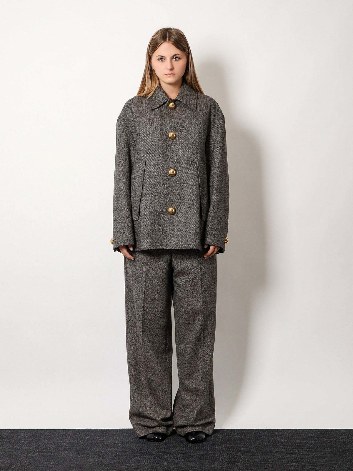Ami Paris Caot Brown Womens Coat