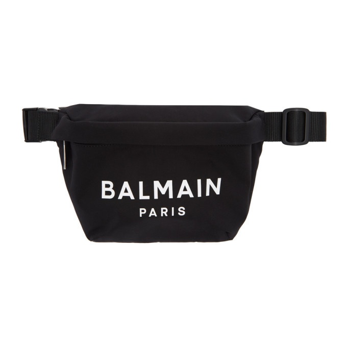 Photo: Balmain Black Nylon B-Bum Bag
