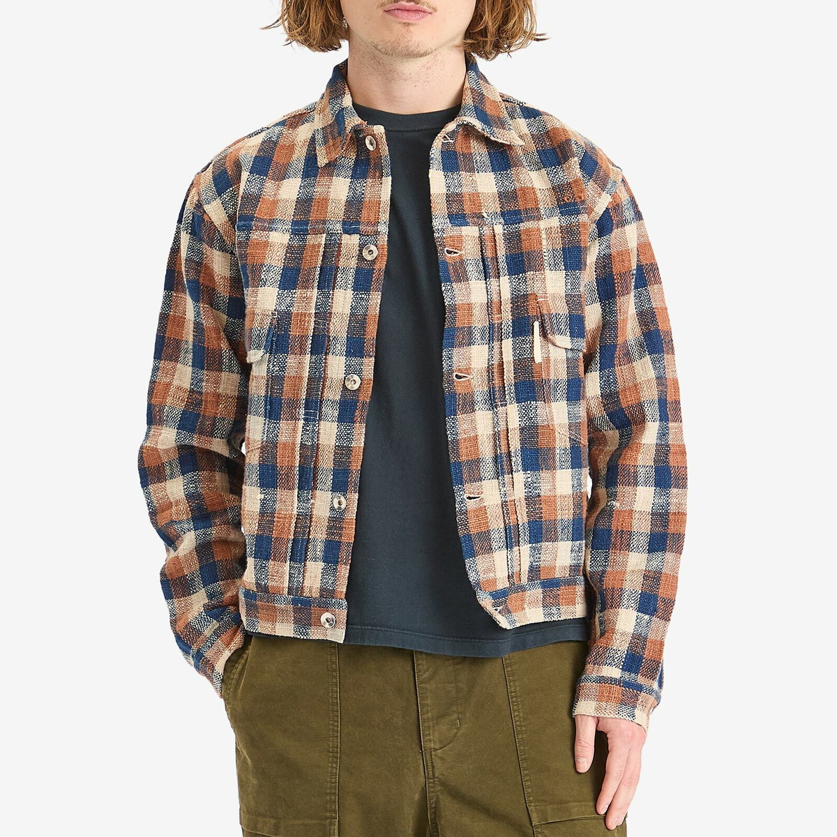 Story mfg. Men's Tuesday Jacket in Barn Check Story Mfg.