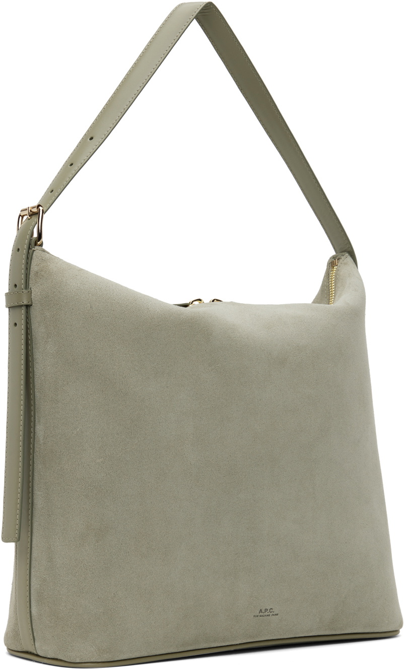 【関税込み】Vera Shoulder Bag - A.P.C. - Leather - Khaki Vera Shoulder bag | Leopard-print pony-style leather