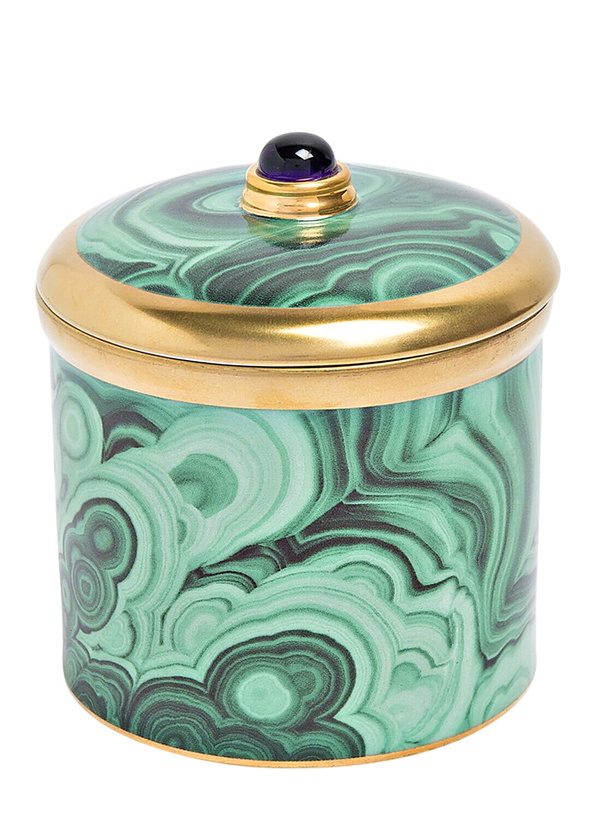 Photo: L'Objet Malachite Candle Container