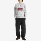 thisisneverthat Men's Cross Stitched Crew Sweatshirt in Grey Heather