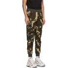 AAPE by A Bathing Ape Green and Brown Camo Lounge Pants