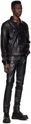 BLK DNM Black Jeans 25 Leather Jacket