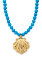 Timeless Pearly Beaded 24kt Gold-plated Necklace - One Size