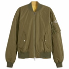 Moncler Men's Locovez Reversible Bomber Jacket in Khaki