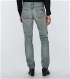 Saint Laurent - Deconstructed straight-leg jeans