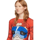 Pushbutton Red Goggles Girl Long Sleeve T-Shirt