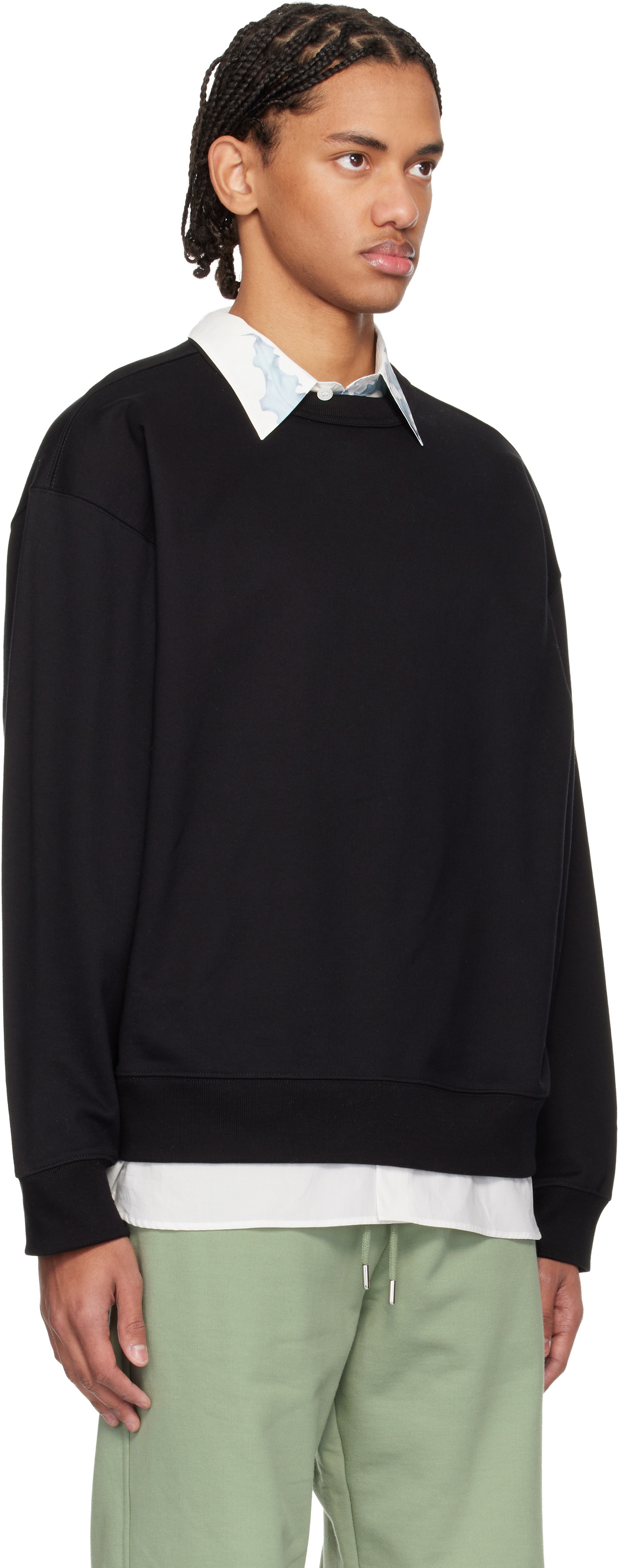 Dries Van Noten Black Oversized Sweatshirt