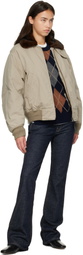 Nothing Written Beige Maison Pilot Jacket