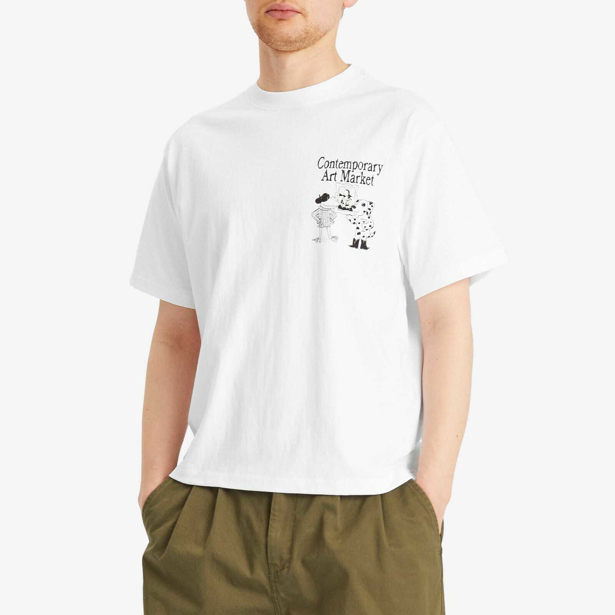 MARKET Men's Smiley Museum Uv T-Shirt in White
