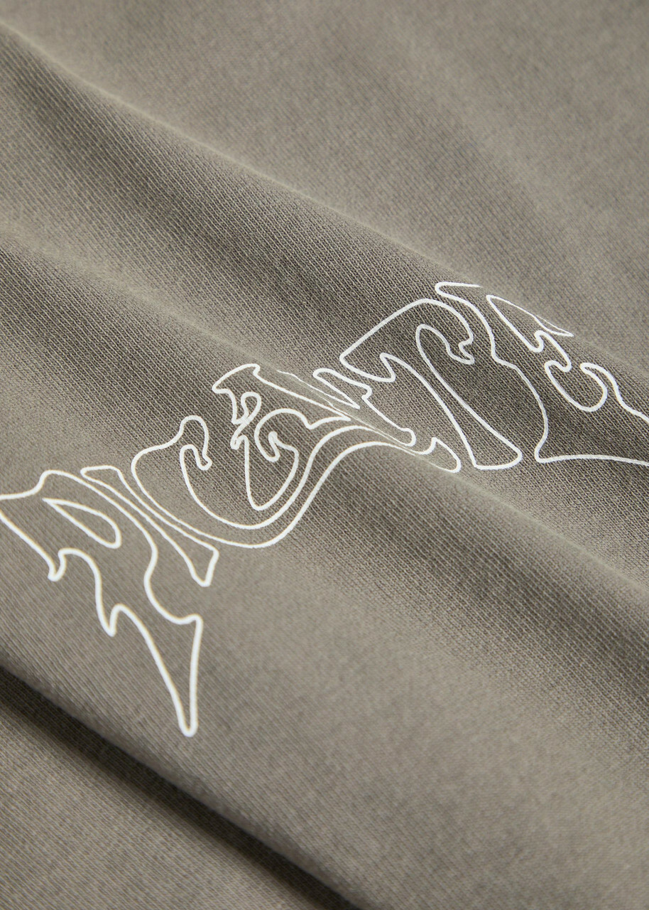 Picante Sacramento Printed Cotton T-shirt Grey