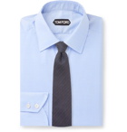 TOM FORD - Blue Slim-Fit Prince Of Wales Checked Cotton Shirt - Blue