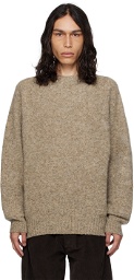YMC Beige Crewneck Sweater