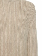 AGNONA - Silk Blend Knit Crewneck Sweater