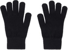 Yves Salomon Black Wool & Cashmere Gloves
