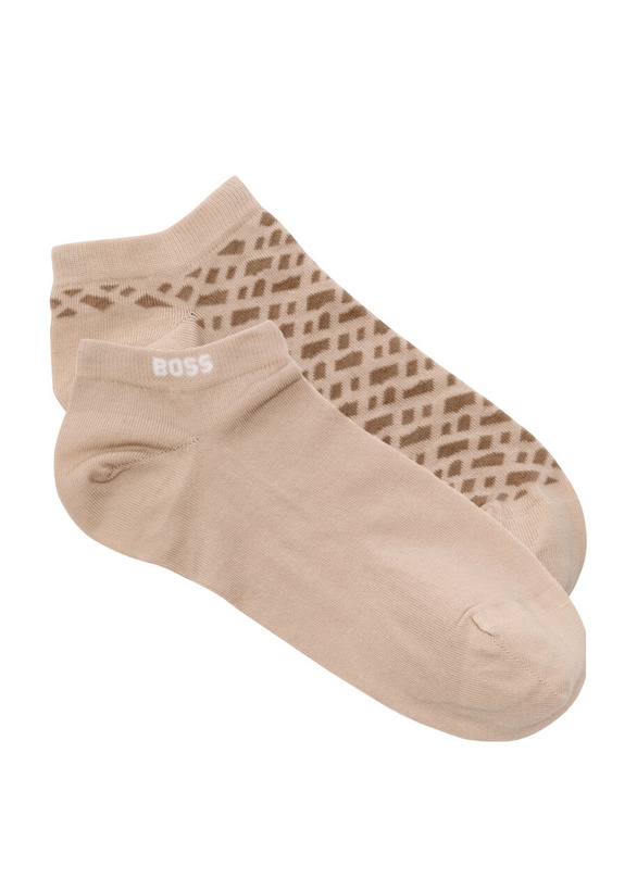 Photo: Boss Cotton-blend Trainer Socks set of two Beige