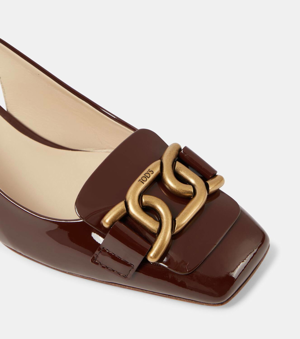 【TOD'S】Kate Patent leather pumps Tod's Kate patent leather slingback pumps Tod's