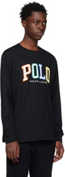 Polo Ralph Lauren Black Embroidered Long Sleeve T-Shirt