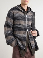 Our Legacy - Full Zip Wool-Blend Hooded Blouson Jacket - Gray