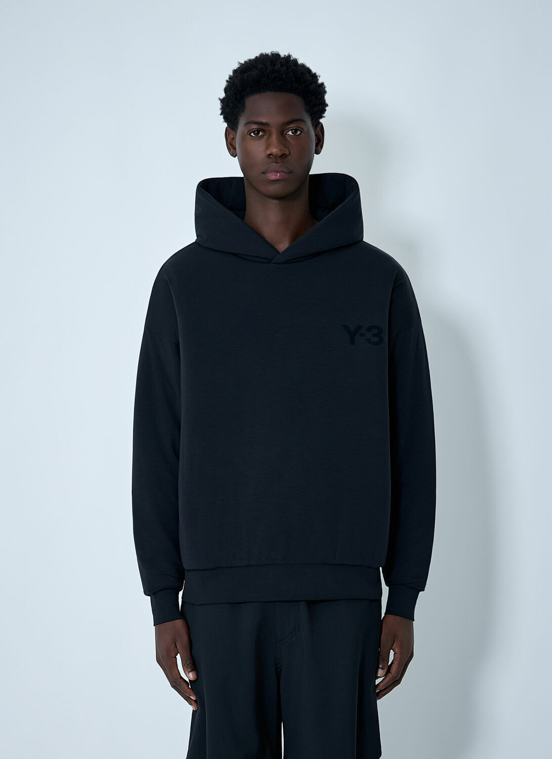 Y-3 Logo Motif Hooded Sweatshirt