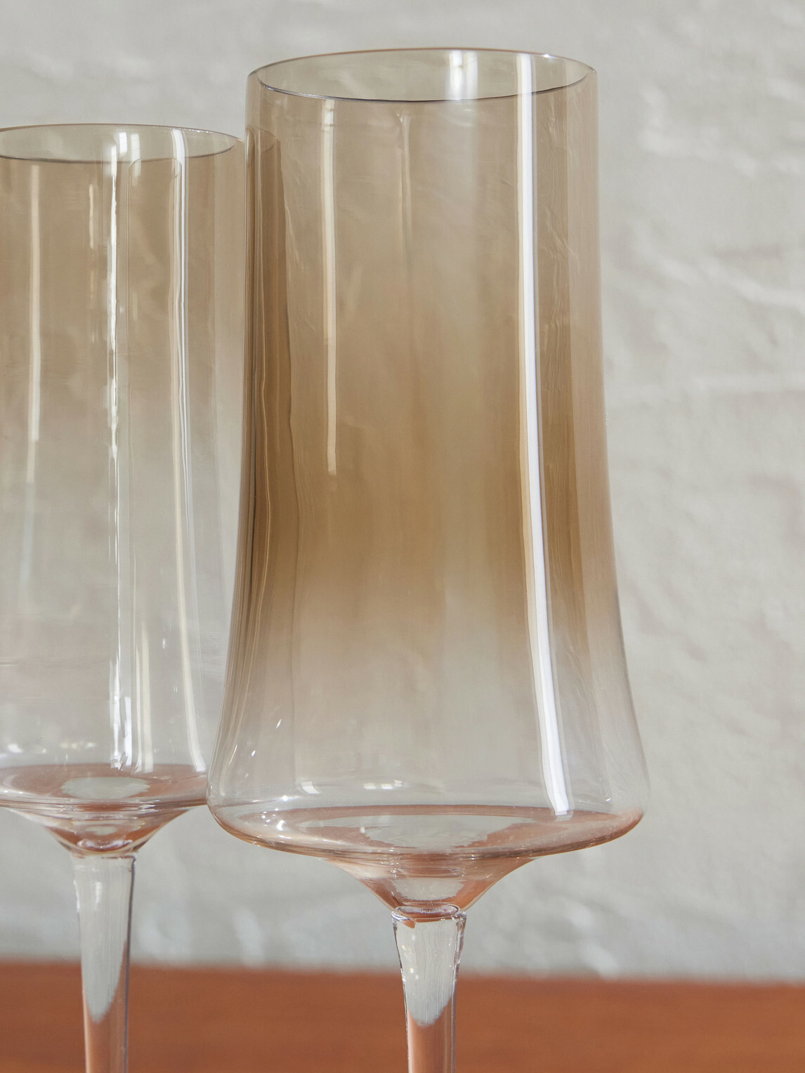 Brunello Cucinelli - Set of Two Murano Glass Flute Glasses