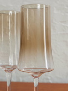 Brunello Cucinelli - Set of Two Murano Glass Flute Glasses