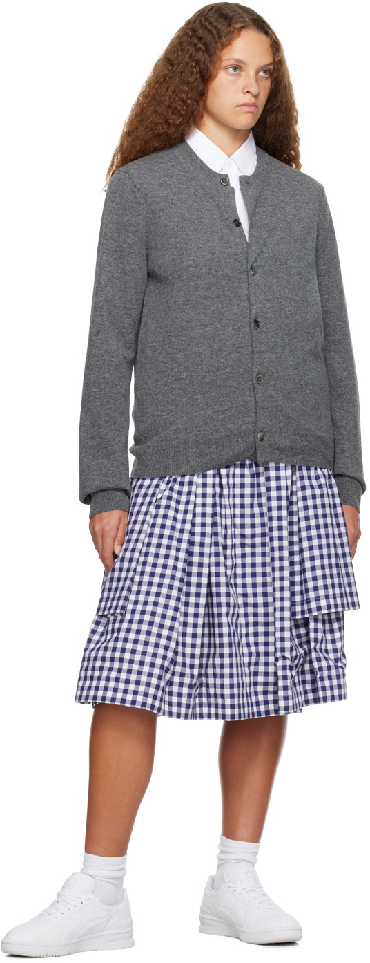 Comme des Garçons Shirt Gray Crewneck Cardigan