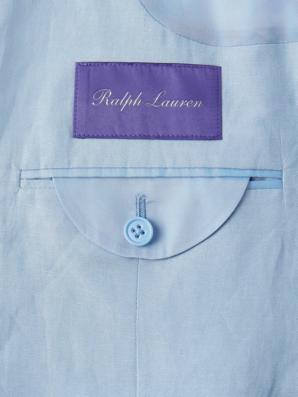 Ralph Lauren Purple label - Slim-Fit Silk and Linen-Blend Suit Jacket - Blue