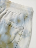 John Elliott - LA Tapered Tie-Dyed Cotton-Jersey Sweatpants - Blue